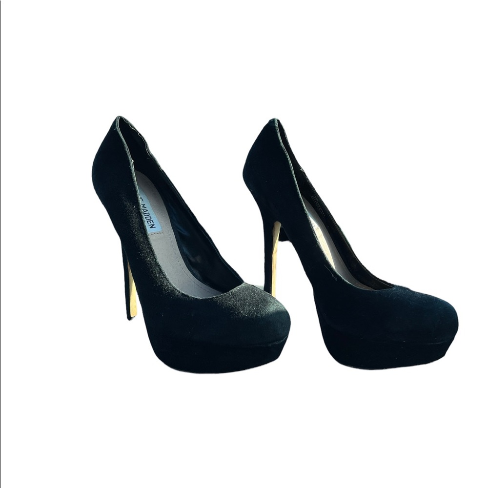 Steve Madden Suede Platform Rounded Toe Stiletto … - image 5